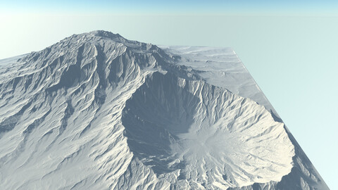 Massive Mountain with Crates