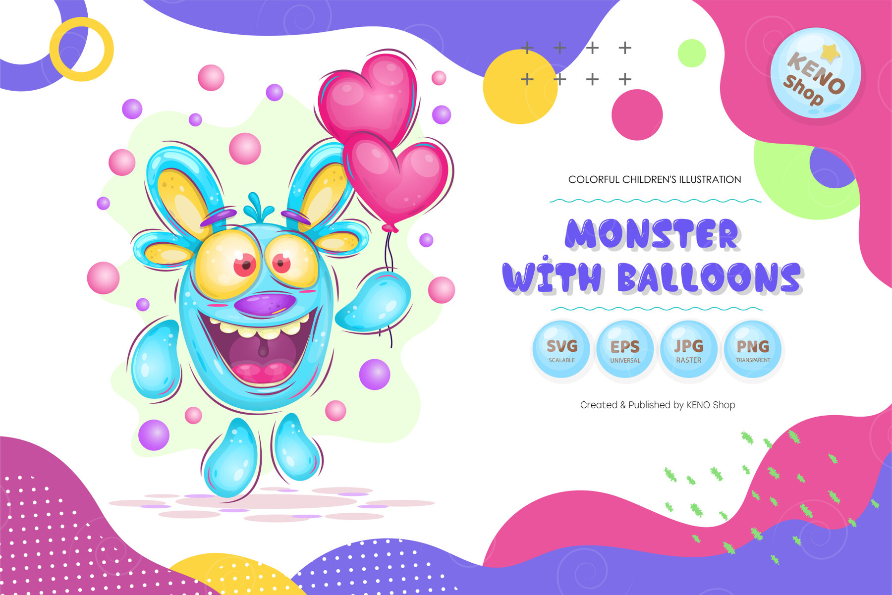 ArtStation - Monster with balloons | Artworks