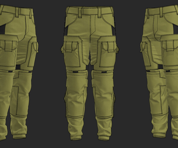 ArtStation - Military tactical pants / Uniform / Soldier / Marvelous ...