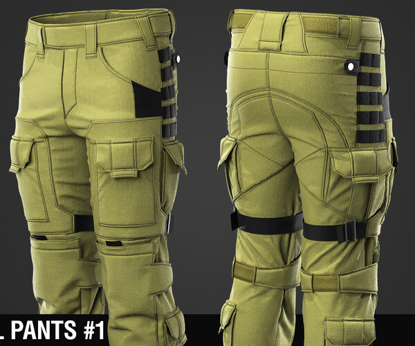 ArtStation - Military tactical pants / Uniform / Soldier / Marvelous ...
