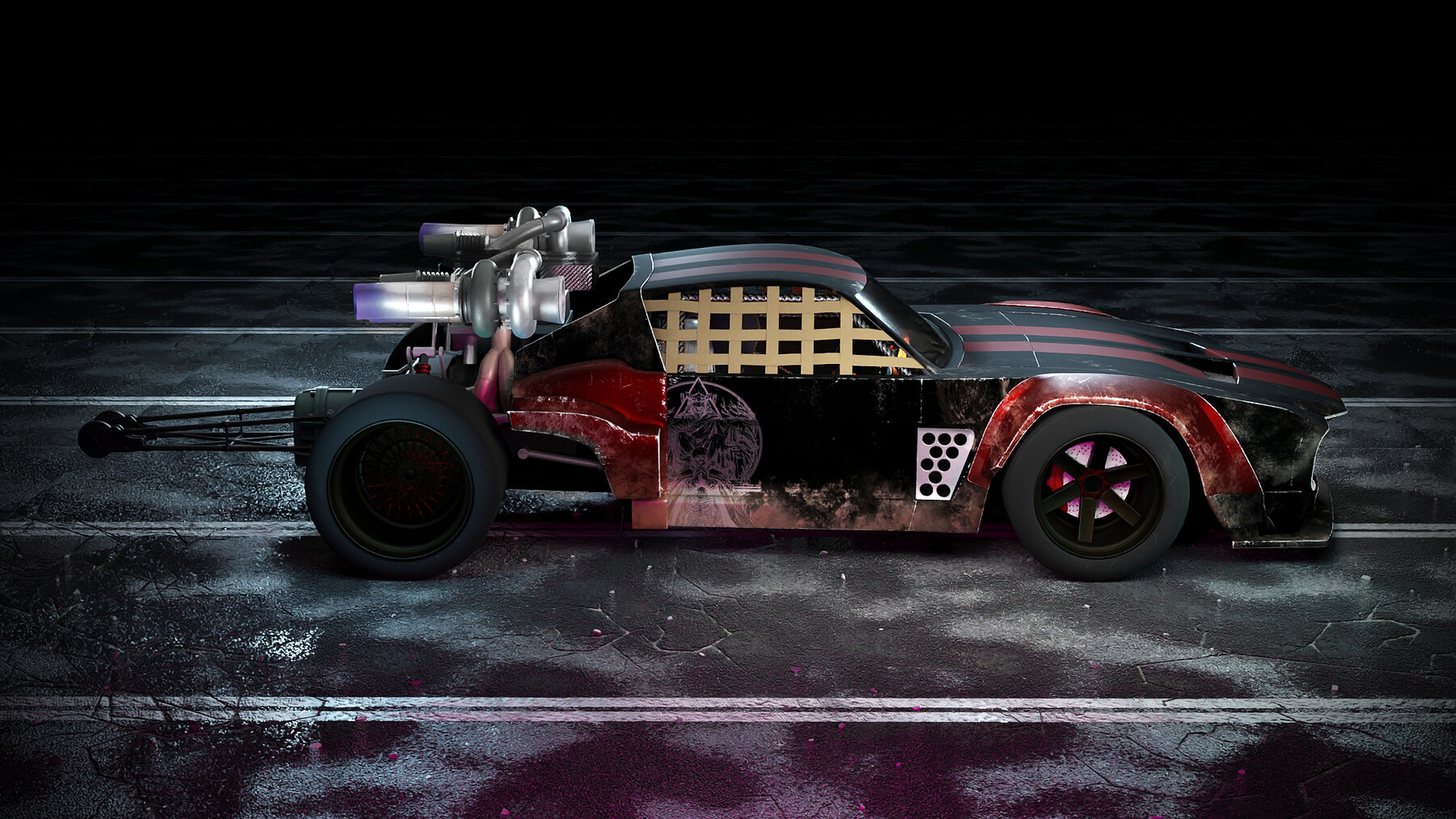 ArtStation Cyberpunk Car Game Assets