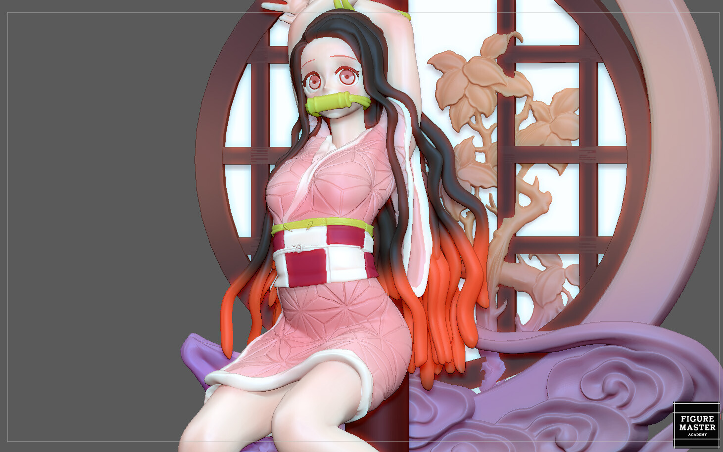 ArtStation - NEZUKO TIE UP VERSION KIMETSU NO YAIBA ANIME CHARACTER PRETTY  CUTE SEXY GIRL | Artworks