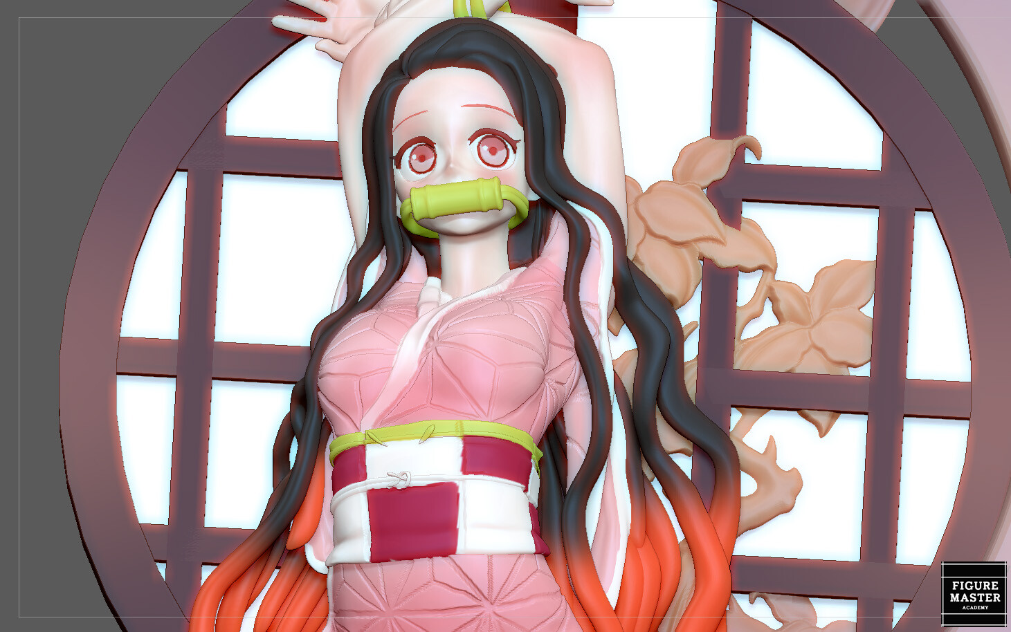 ArtStation - NEZUKO TIE UP VERSION KIMETSU NO YAIBA ANIME CHARACTER PRETTY  CUTE SEXY GIRL | Artworks