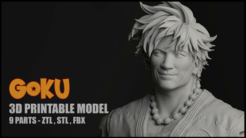 Goku 3D Printable Model