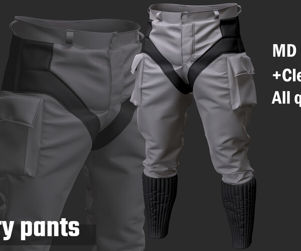 ArtStation - Military pants | Game Assets