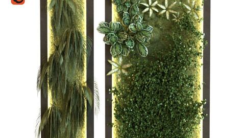 green wall set 045