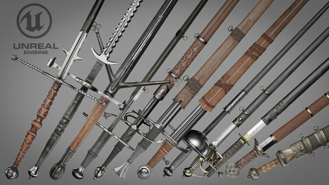 Sword collection Unreal Engine project