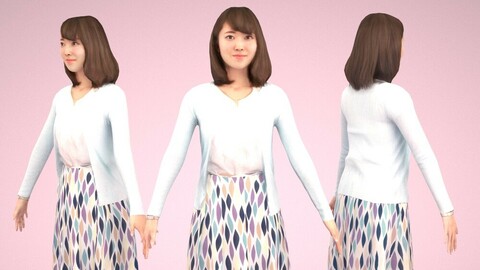 Animated 3D-people 020_Kana