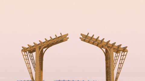 Modern Wooden Pergola - 02