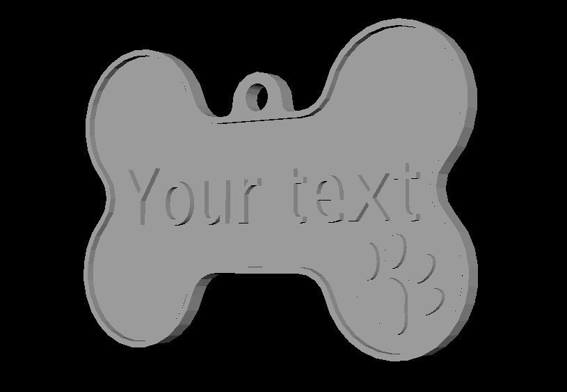 ArtStation Dog Keychain [Editable] Resources