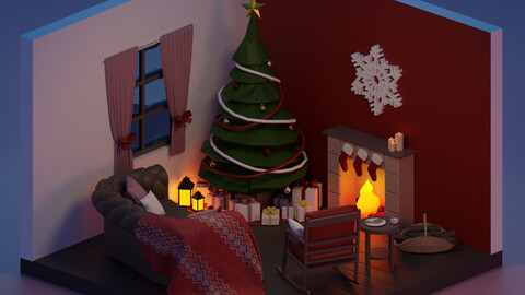 Christmas living-room