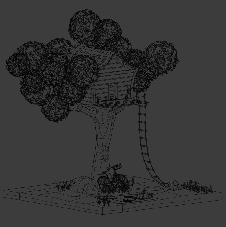ArtStation Tree house Game Assets
