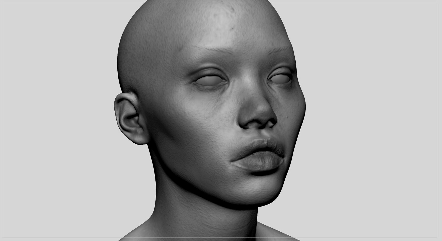 ArtStation - Asian Female Head 02 | Resources