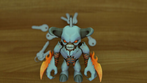 Doom Baron Of Hell Keychain