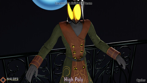 3D Sculpture Character Model ( Lantern-Man )