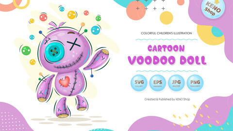 Cartoon voodoo doll