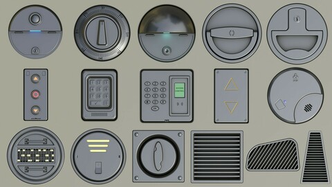 2 Decal Packs for Sci-Fi and other invironments