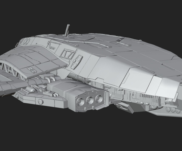 ArtStation - Scifi Transport Ship | Resources