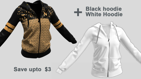 Black & White Ladies hoodie