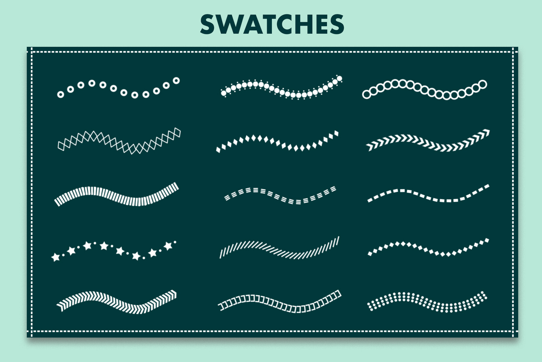 ArtStation Lines & Dashes Procreate Brushes Brushes