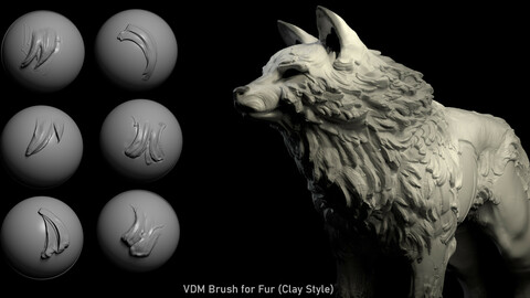 VDM Fur Brush (Clay Style)