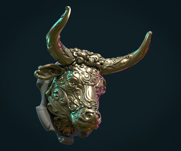 ArtStation - Ornate Bull Head | Resources