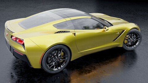 Yellow Corvette