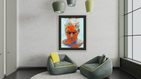 Ancient Greek Sculpture Poster,Abstract Glitch Portrait,Colorful Geometrical Artwork,Modern Conceptual Art,Synthwave Aesthetic Vaporwave