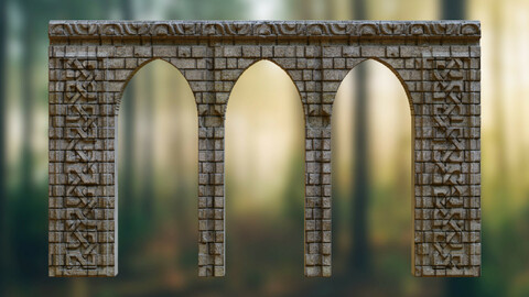 Free Stylized Archway Asset