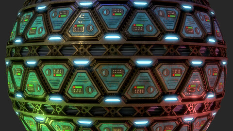 Sci-Fi Storage Wall Material