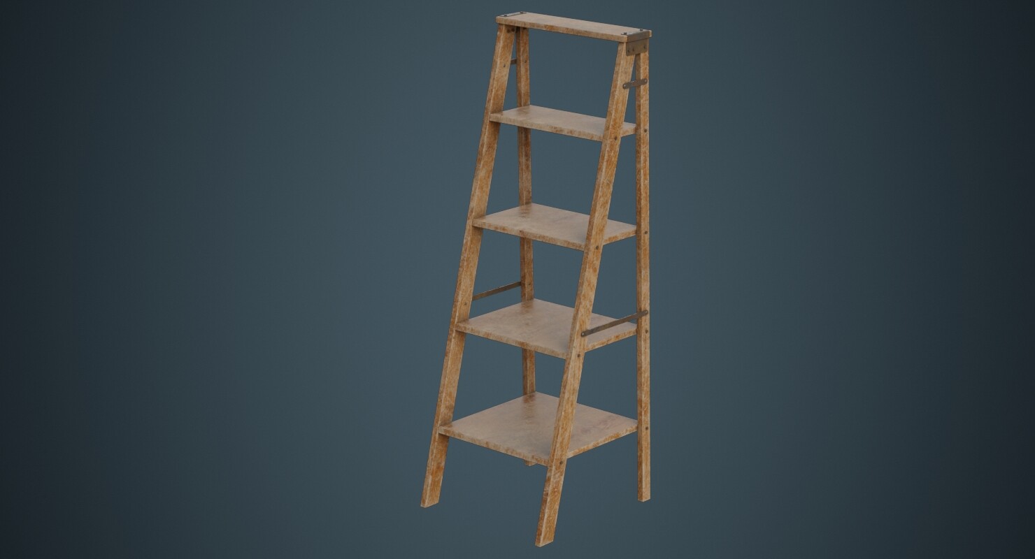 ArtStation Step Ladder 1B Game Assets