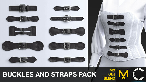 Buckles and straps pack | MD+OBJ+BLEND|