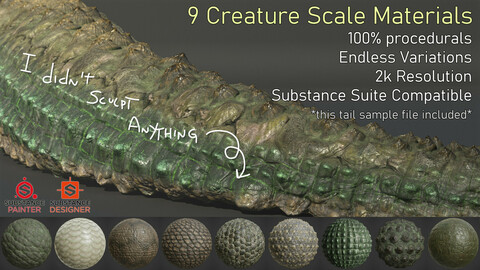 Creature Scales for Substance Painter