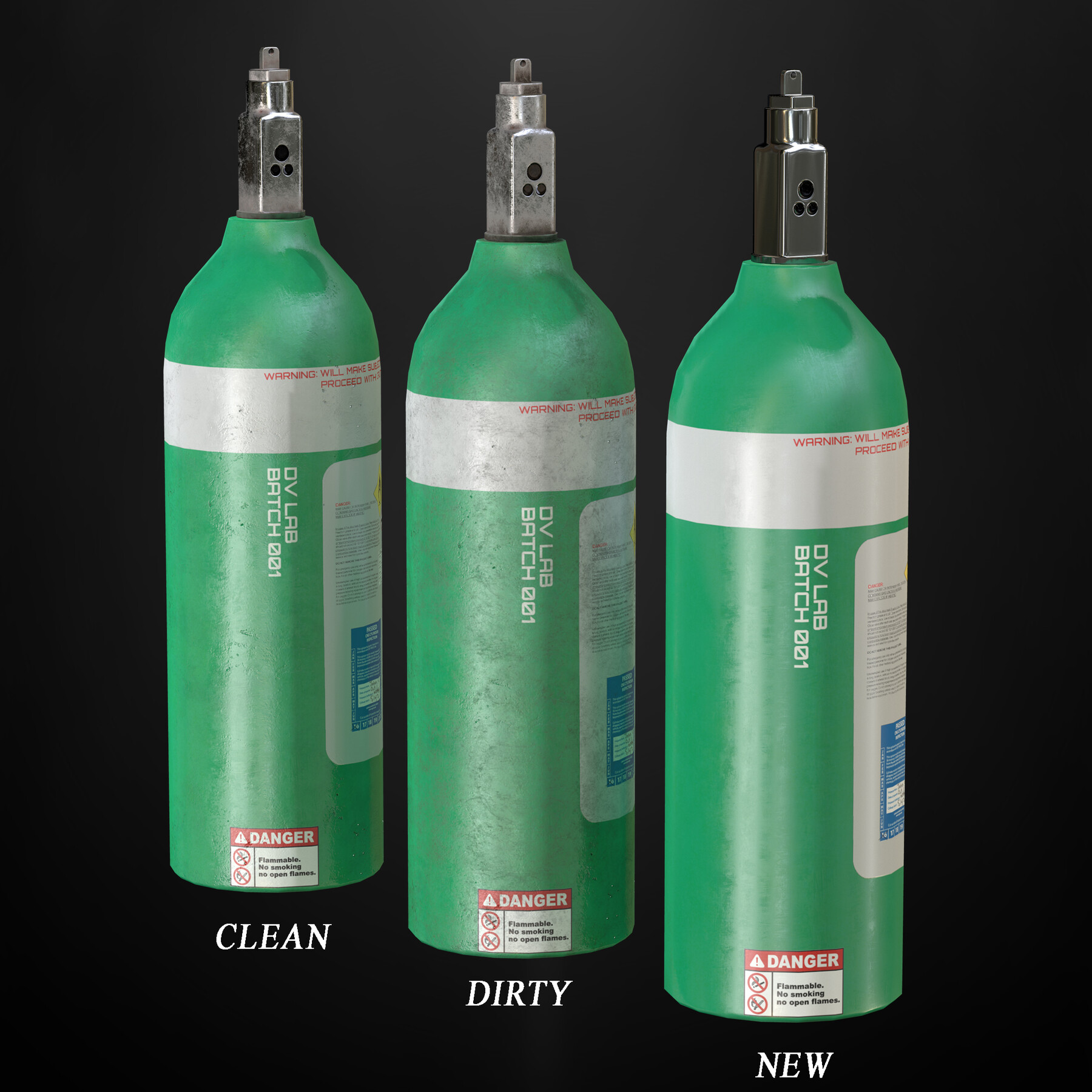 ArtStation Gas Cylinder Game Assets