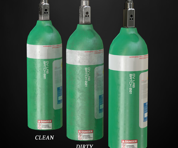 ArtStation Gas Cylinder Game Assets