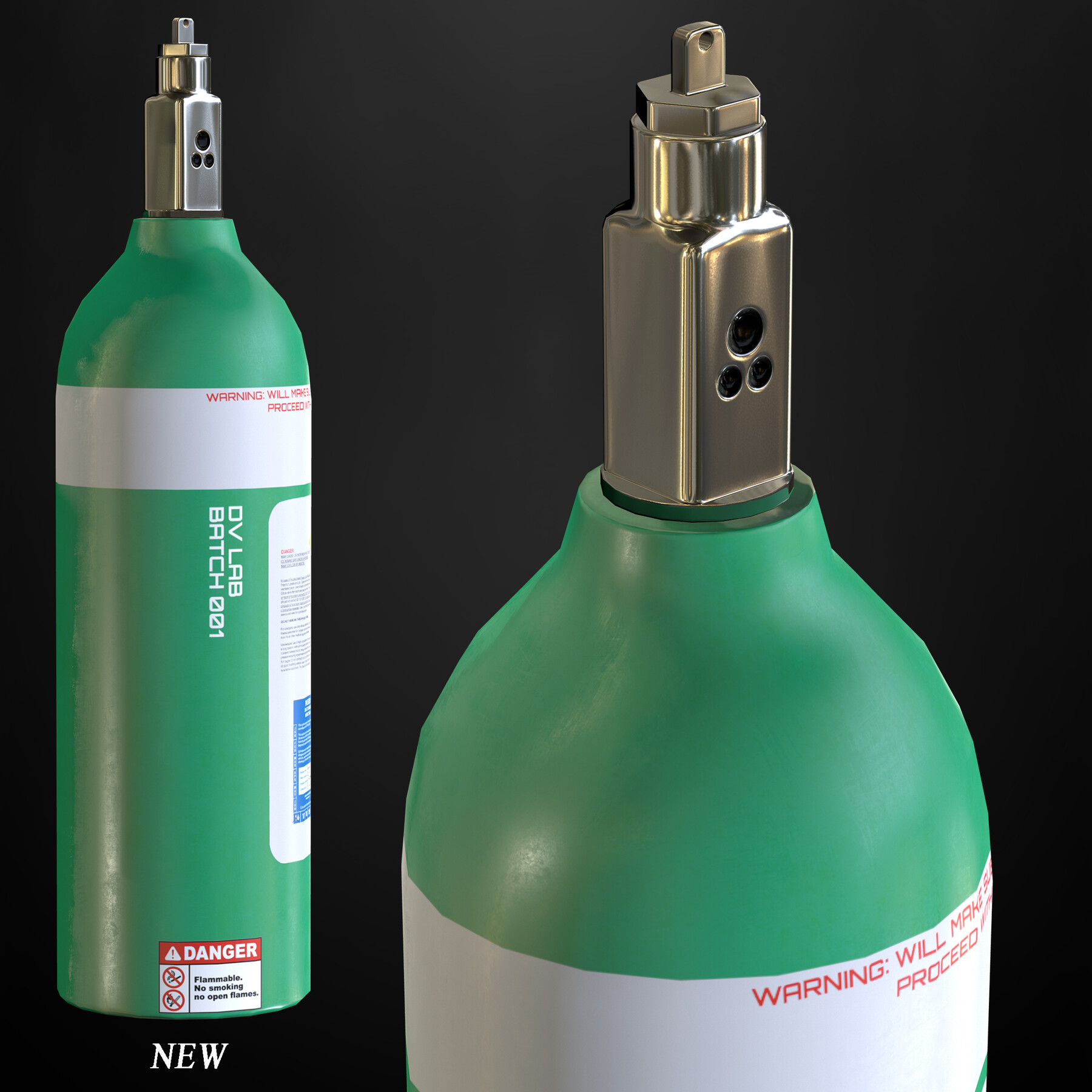 ArtStation Gas Cylinder Game Assets