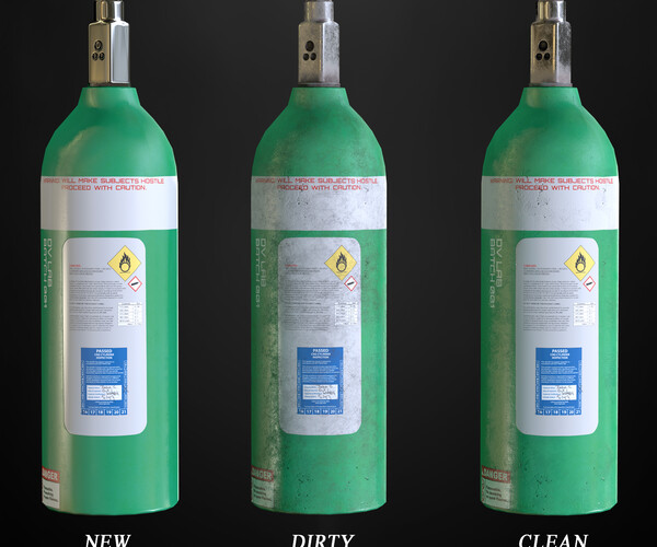 ArtStation Gas Cylinder Game Assets