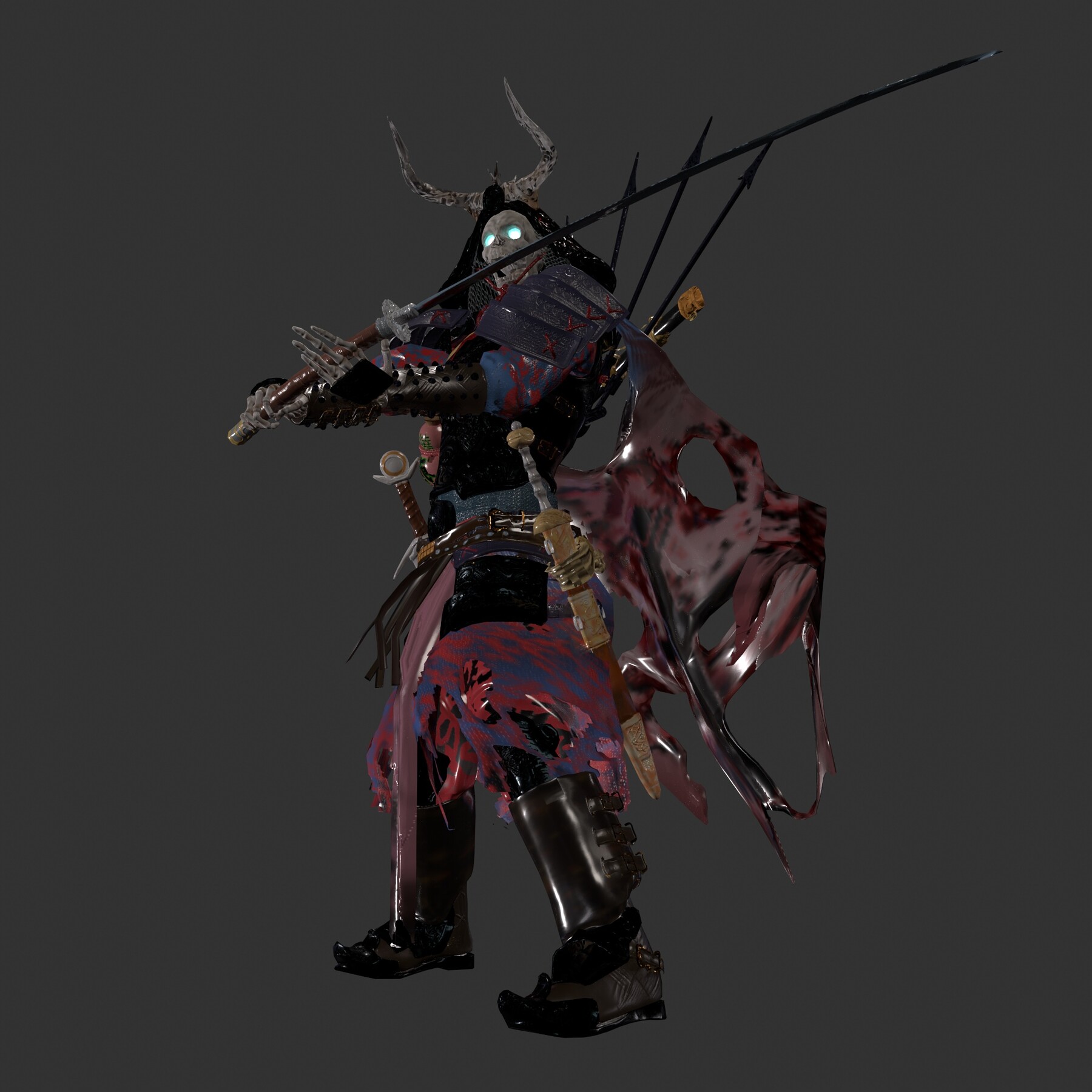 ArtStation - The Dead General Optimized Character Rig | Game Assets