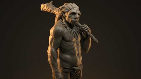Caveman 3D printable model