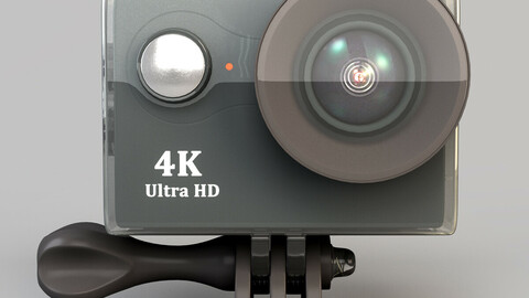 Action camera in a protective box