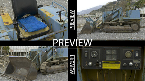 Reference pack, Old Bulldozer Caterpillar (CAT) 70/80's