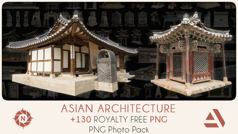 PNG Photo Pack: Asian Architecture