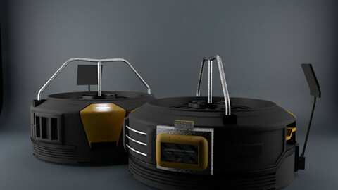 3D concept fan - Low poly Low-poly 3D model