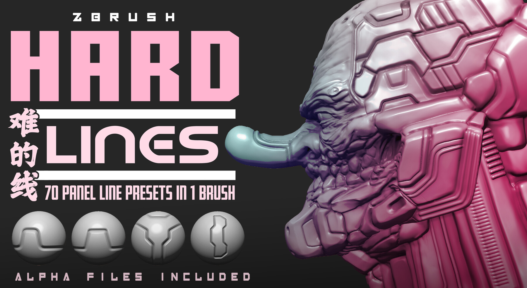 panel lining in zbrush