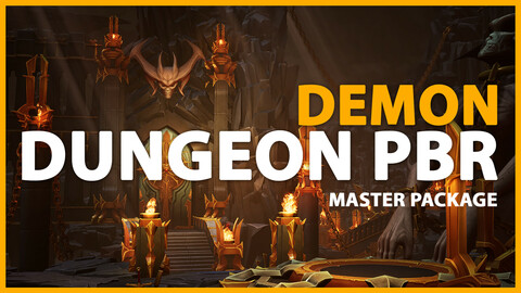 Demon Dungeon PBR Full Asset Package