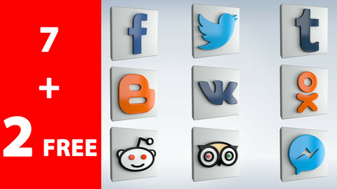 Social Icons set 1