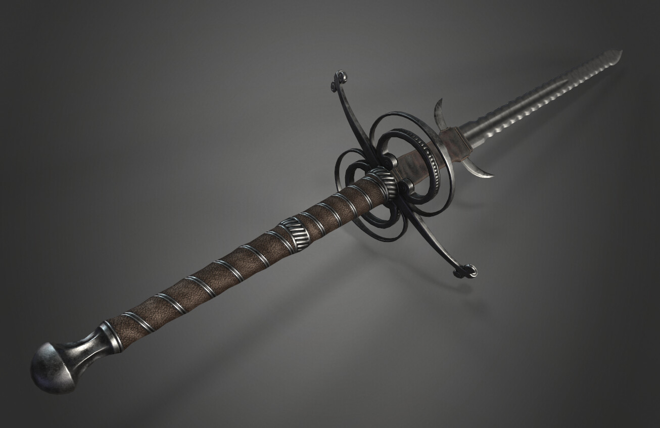 ArtStation - Vector Design Of Interlocked Medieval Swords