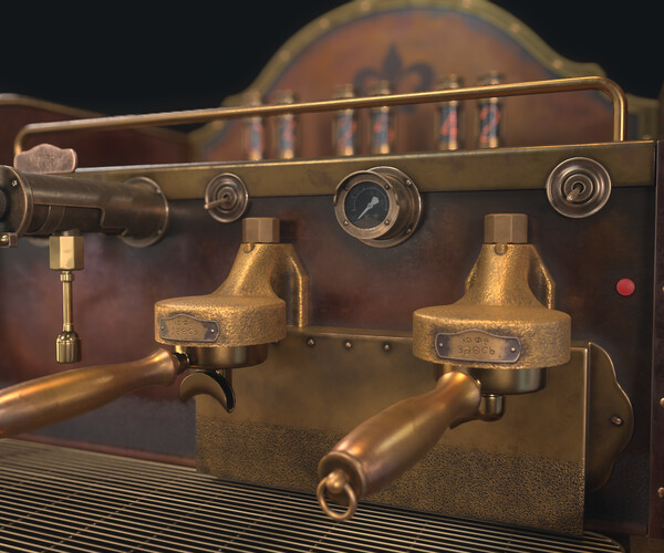 ArtStation coffee maker Game Assets