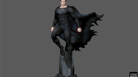 BLACK SUPERMAN JUSTICE LEAGUE JACK SNYDER CUT HENRY CAVILL DC HERO