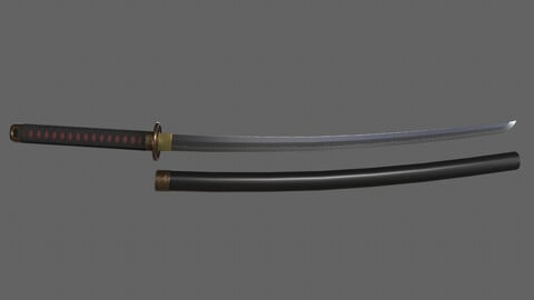PBR Katana Japanese Sword Ver.2